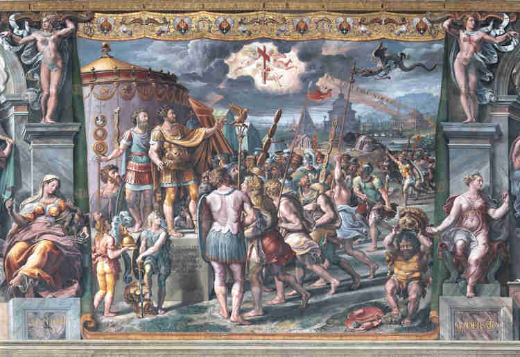 Raphael, Vision of the Cross, 1520-24 -- in the Raphael Rooms of the Vatican Museums