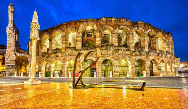 Verona's Roman Arena, a must visit attraction with one day in Verona