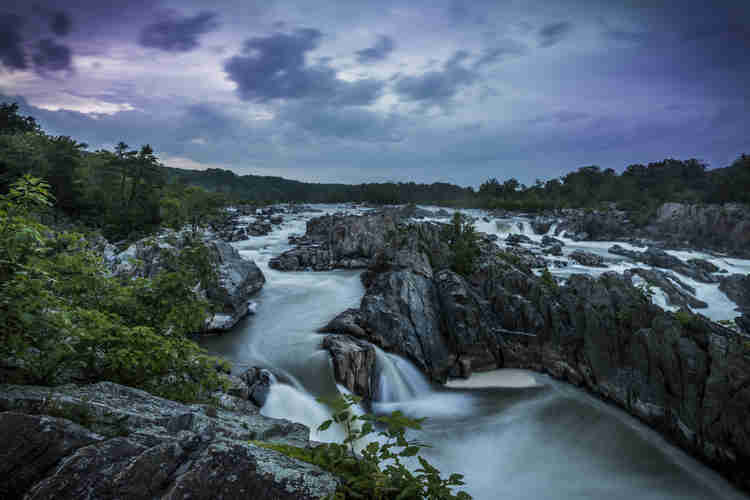 rapids at Great Falls Park