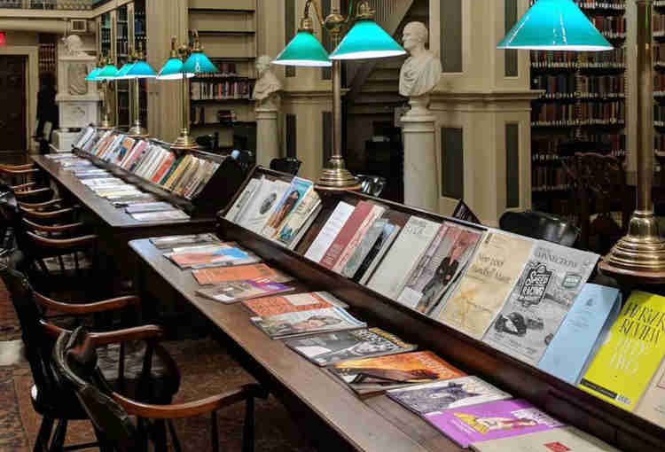 the second floor reading room