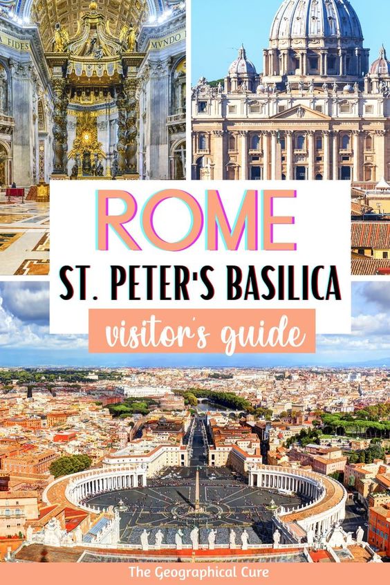 Pinterest pin for guide to St. Peter's Basilica