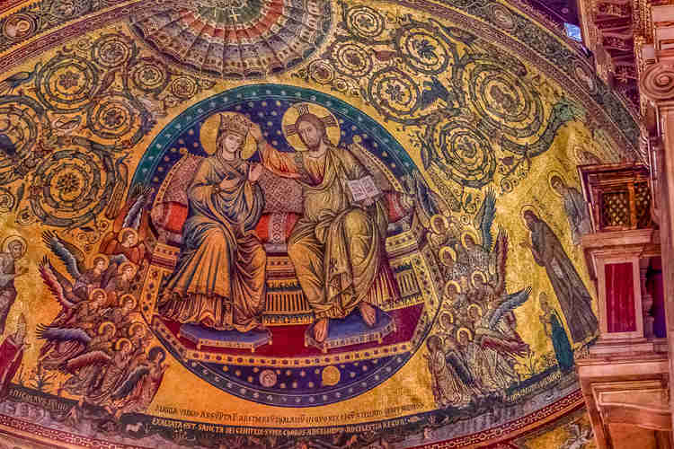 detail of the apse mosaic