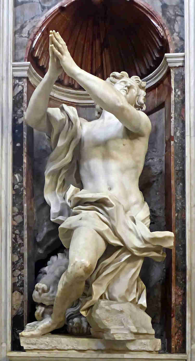 Bernini's Daniel sculpture in the Chigi Chapel