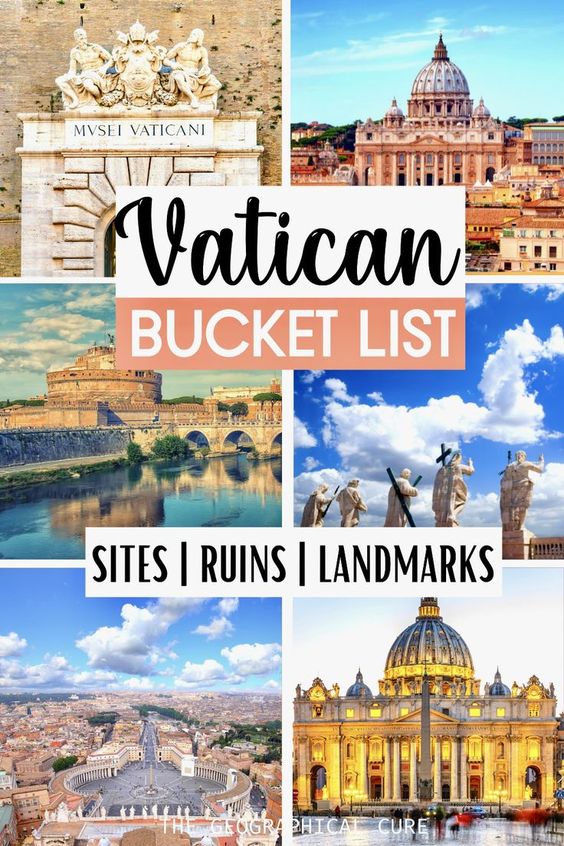 pin for one day itinerary for visiting Vatican City