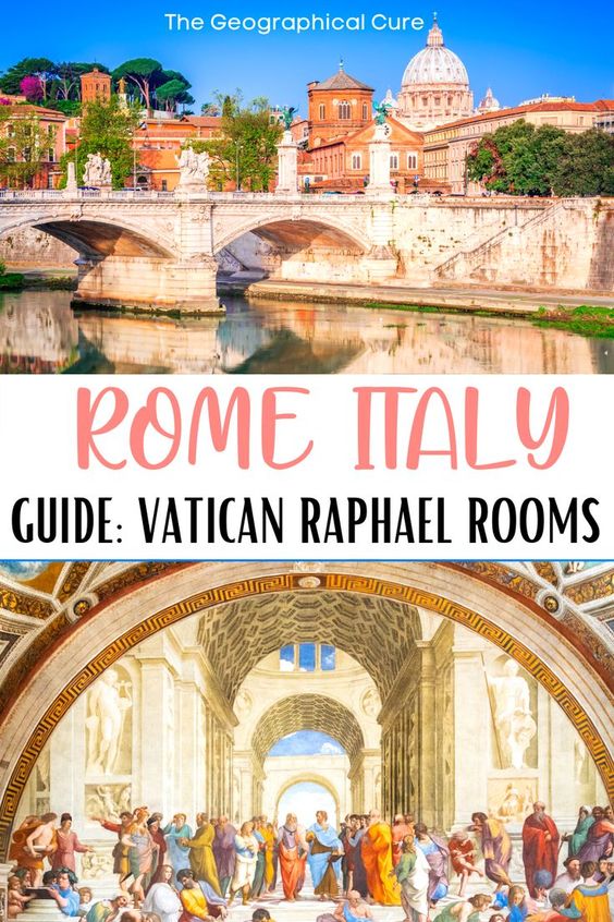 Pinterest pin for guide to the Raphael Rooms in the Vatican Museums