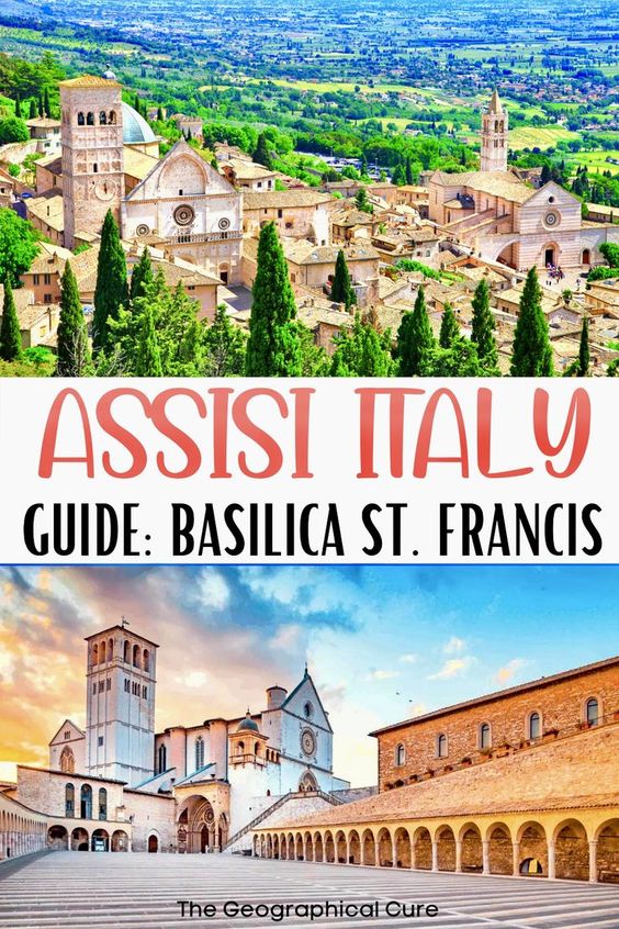 pin for guide to visiting the Basilica of St. Francis of Assisi in Umbria