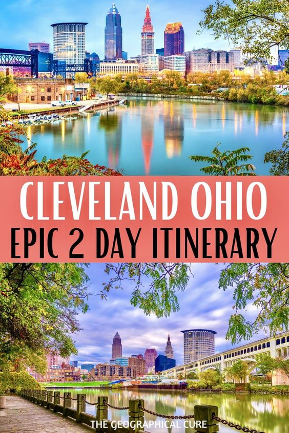 Pinterest pin for 2 perfect days in Cleveland Ohio