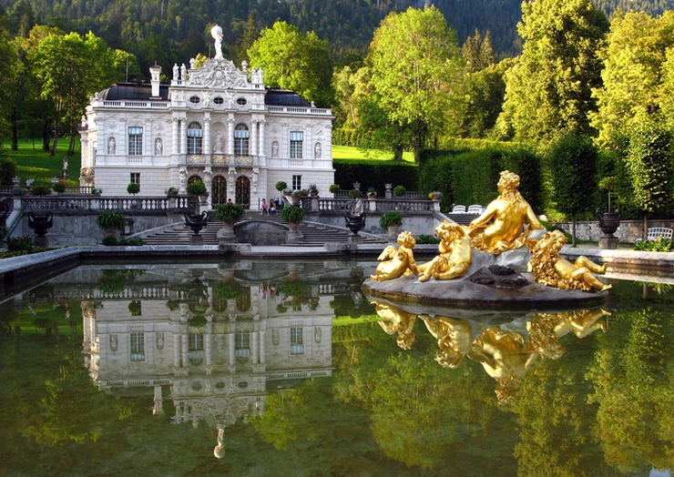 Mad King Ludwig's Linderhof Palace in Bavaria