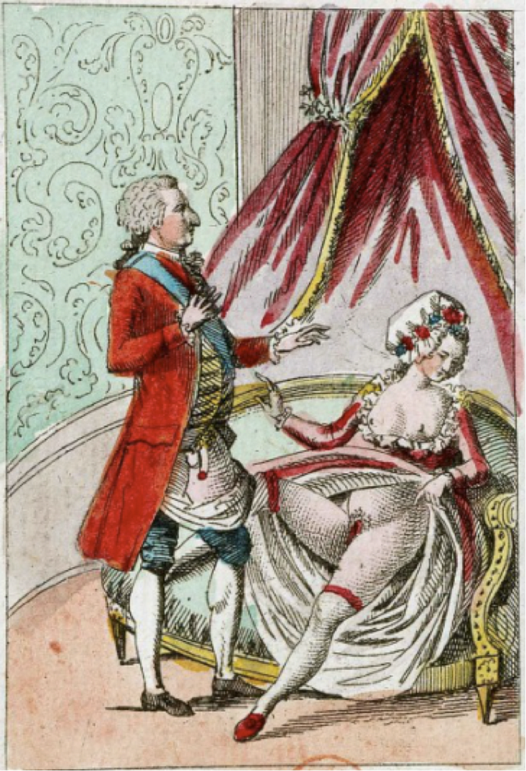 an example of the smutty cartoon pamphlets that were deceminated by revolutionaries