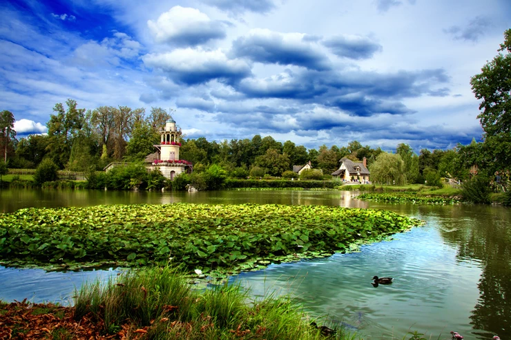 the Hameau, Marie Antoinette's country village at Versailles