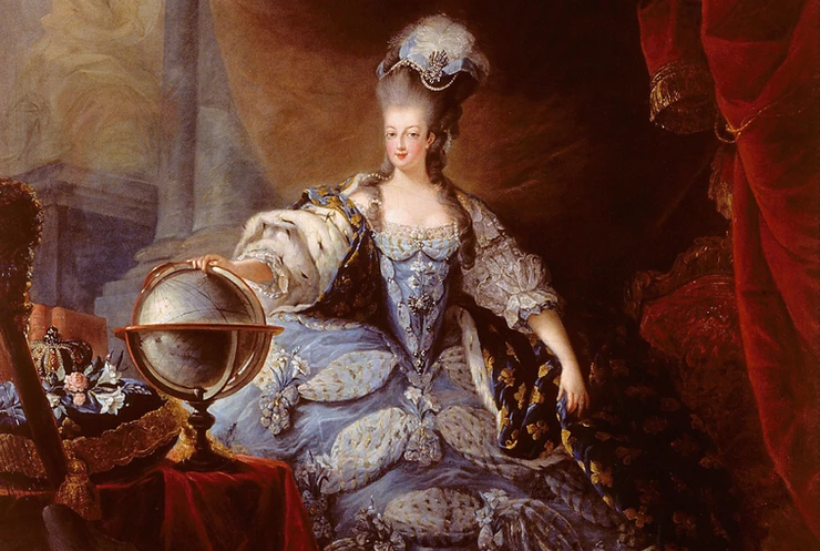 Marie Antoinette by Jean-Baptiste-André Gautier Dagoty,