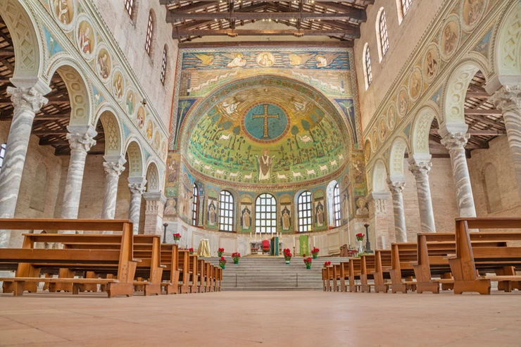 the nave of the Basilica of Sant Apollinare in Classe