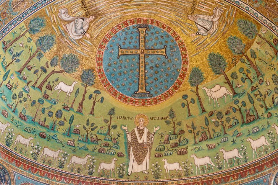 the apse mosaic in Sant’Apollinare in Classe, a must see attraction in Ravenna