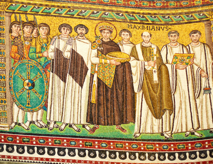 mosaic of Emperor Justinian in San Vitale