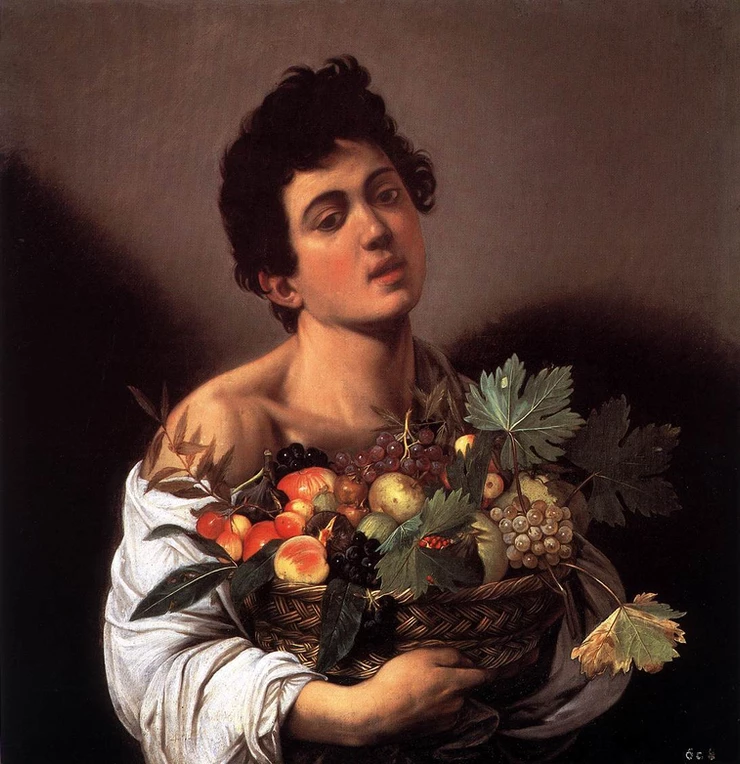Caravaggio, Boy With a Basket of Fruit, 1593