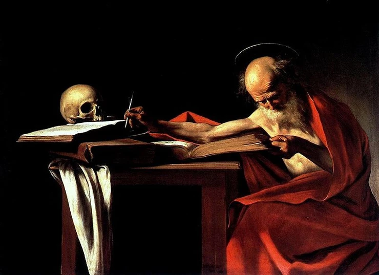 Caravaggio, St. Jerome Writing, 1605