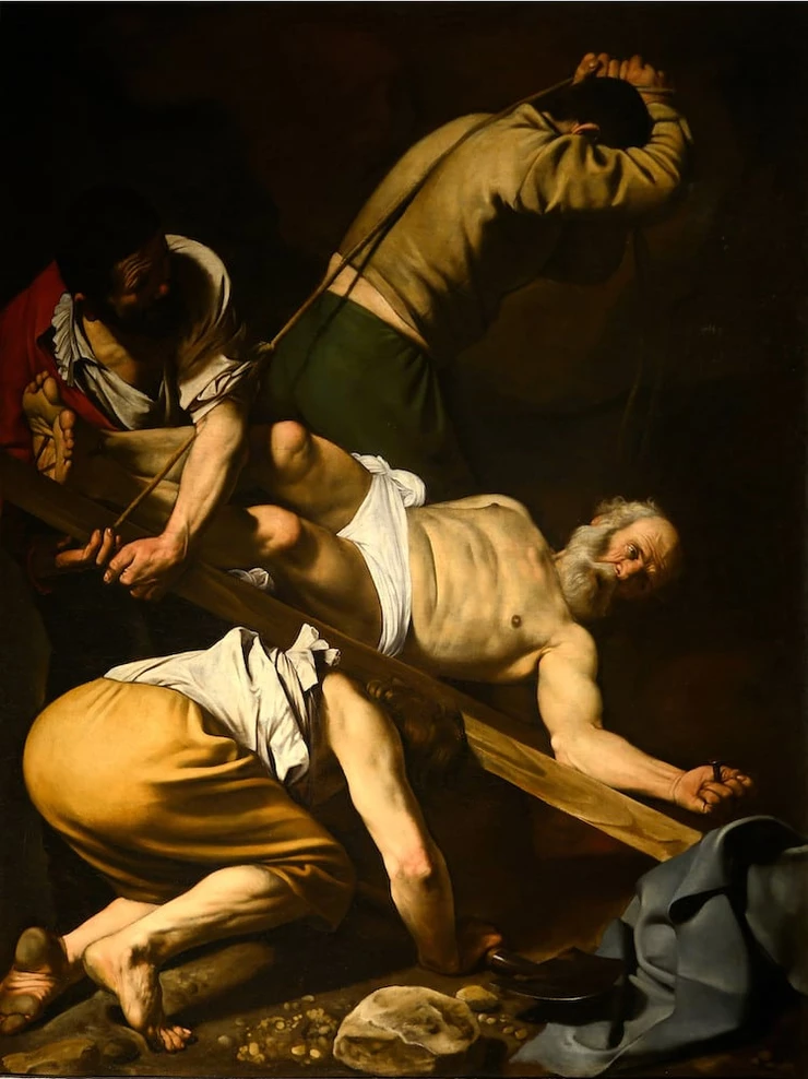 Caravaggio, Crucifixion of St Peter, 1600-1601