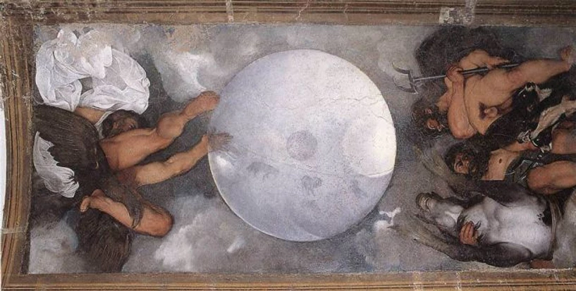 Caravaggio, Jupiter, Neptune and Pluto, 1597