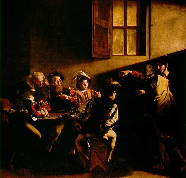 Caravaggio, The Calling of St. Matthew, 1599-1600