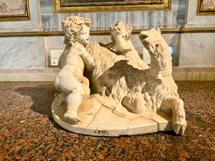 Bernini, The Goat Amalthea, 1609-15 -- created when Bernini was 12