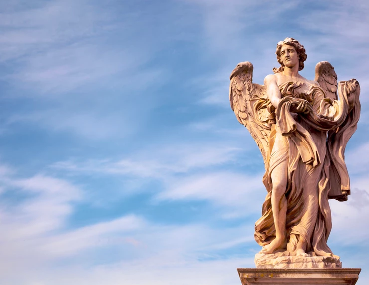 Bernini-designed angel on the Bridge of Angels