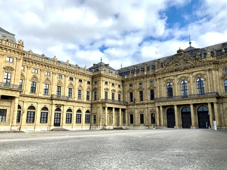 the Wurzbug Residenz, or imperial palace -- no pictures inside and guards to enforce that policy