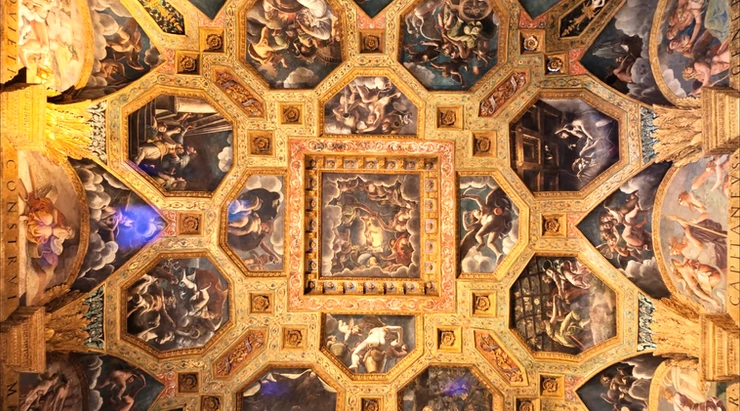 ceiling of the Hall of Cupid and Psyche