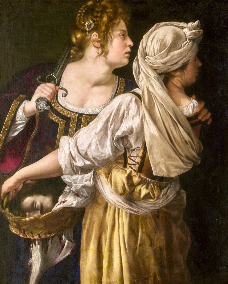 Artemisia Gentilechi, Judith With her Handmaiden, 1615