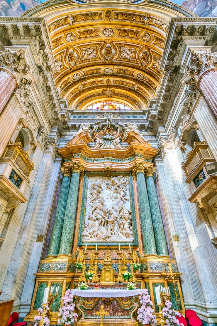 the high altar of Sant'Agnese