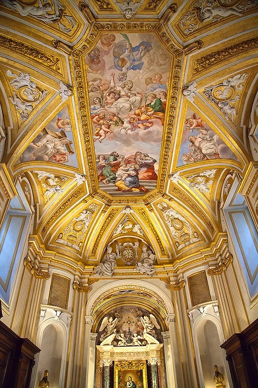 frescos in the Borromini Sacristy