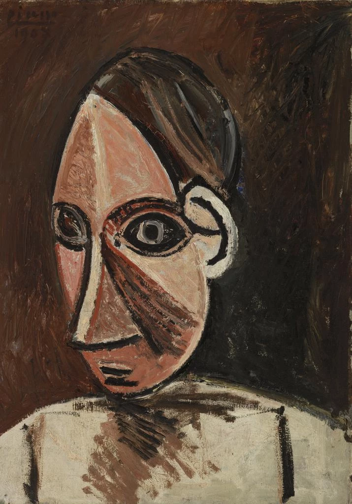 Pablo Picasso, head of a Woman, 1907