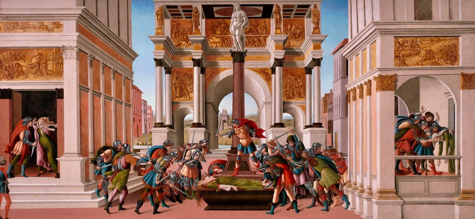 Botticelli, Tragedy of Lucrezia, 1500 -- at the Gardner Museum in Boston