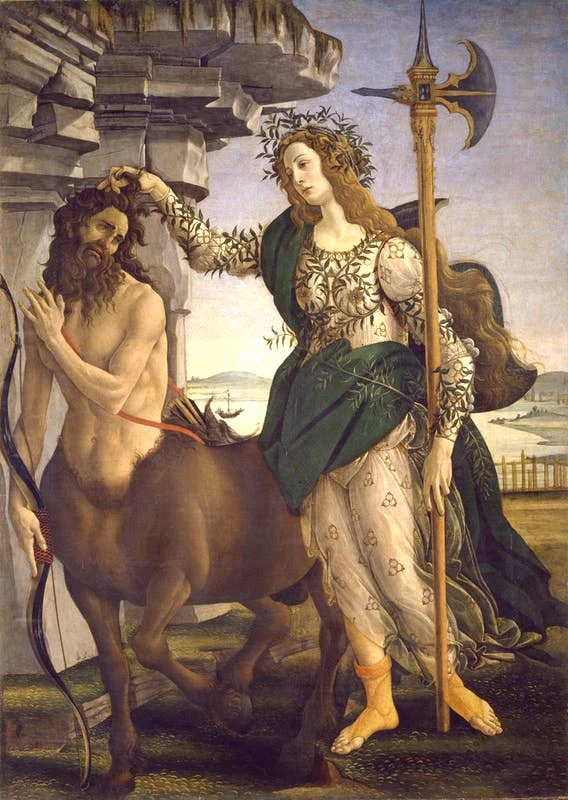 Botticelli, Pallas Athene and the Centaur, 1482