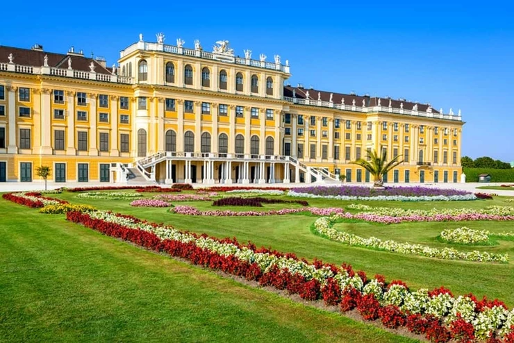 Schonbrunn Palace outside Vienna