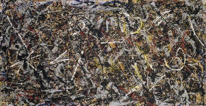 Alchemy is one of Pollock's earliest poured paintings, executed in the revolutionary technique that was his most significant contribution to 20th century art. After long deliberation before the empty canvas, Pollock used his entire body in a picture-making process that is essentially drawing in paint. By pouring streams of paint onto the canvas from a can with the aid of a stick, Pollock made obsolete the conventions and tools of traditional easel painting. 