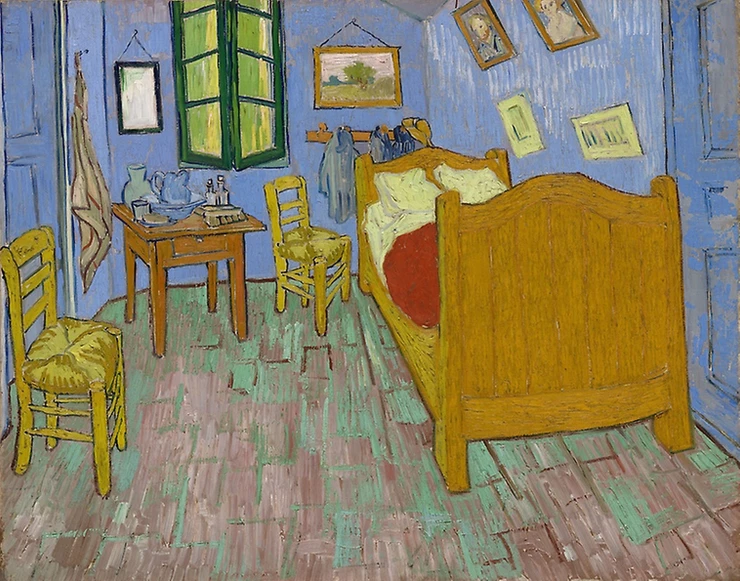 The Bedroom, 1888, Vincent Van Gogh