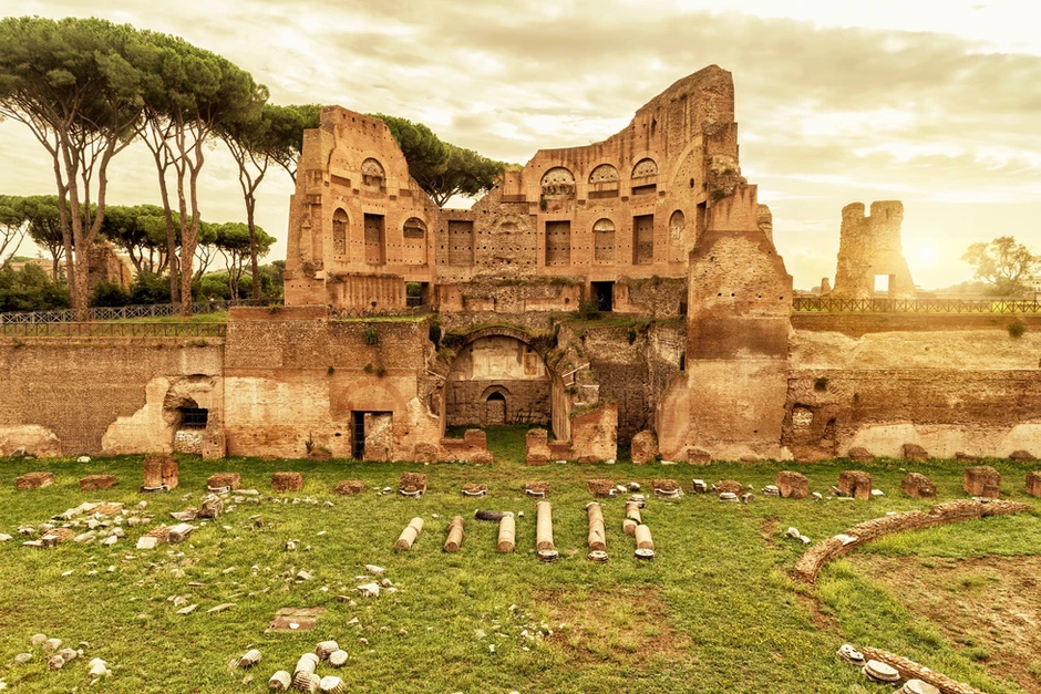 Stadium of Domitian on Palatine Hill in Rome