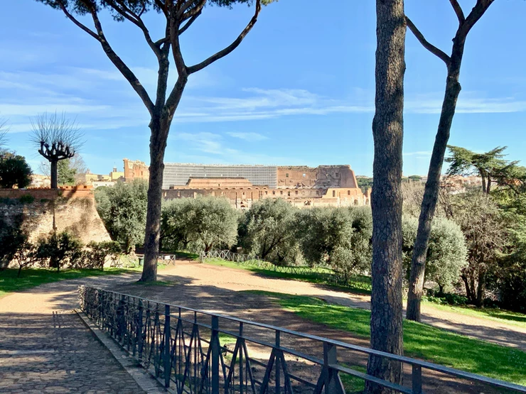 another view of the Colosseum from Palatine Hill