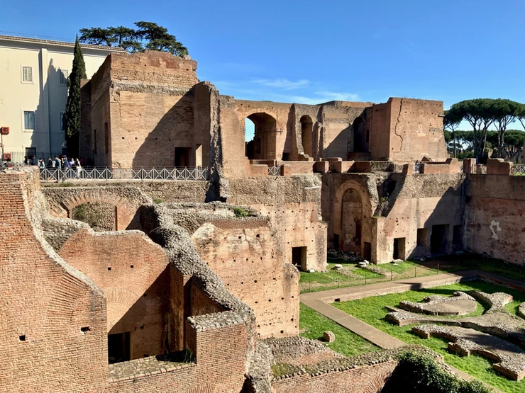 ruins of the Palace of Domitian on Palatine Hill