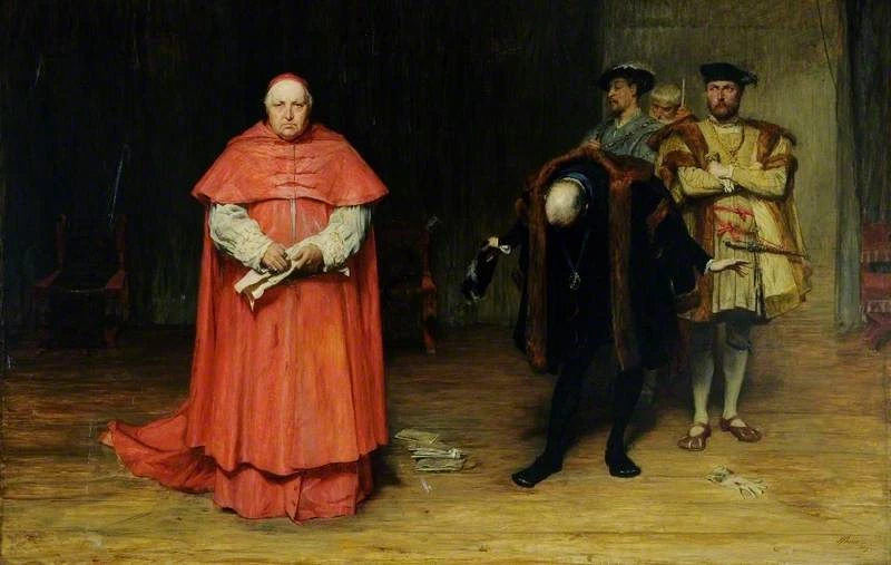 John Pettie, The Disgrace of Wolsey, 1869