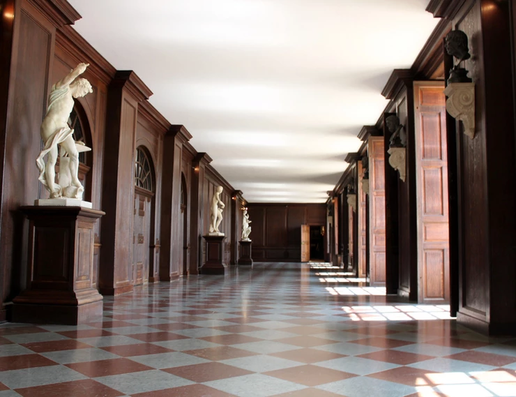 the long gallery called the Orangery