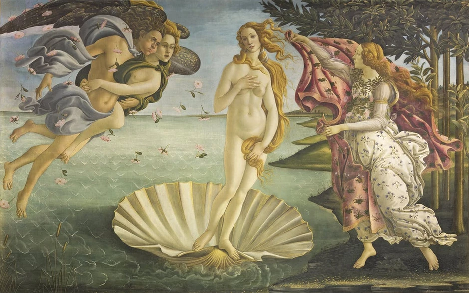 The Birth of Venus, Sandro Botticelli, 1485-86