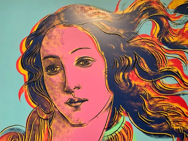 Andy Warhol, silkscreen of Botticelli's Birth of Venus