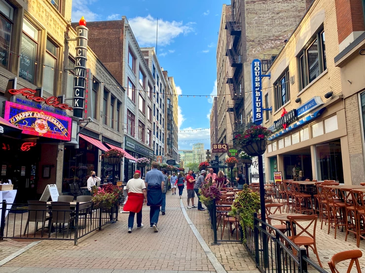 historic 4th Street in Cleveland