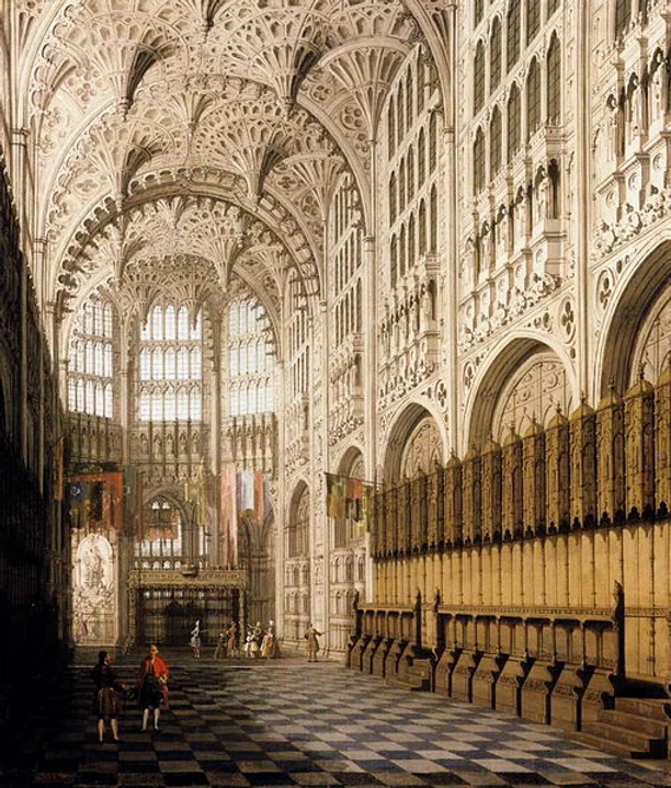 Canaletto, The Interior of the Henry VII Chapel, early 1750s