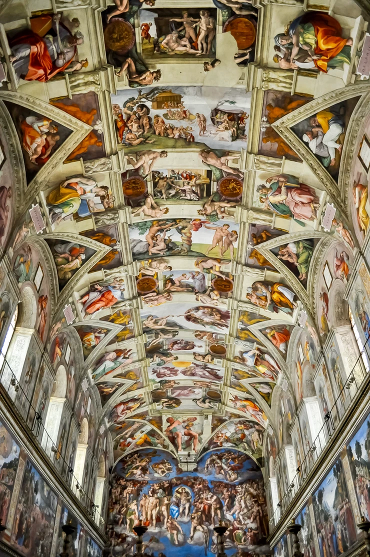 Michelangelo's Sistine Chapel frescos
