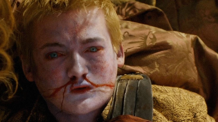 Joffrey meets his death after drinking "the strangler"