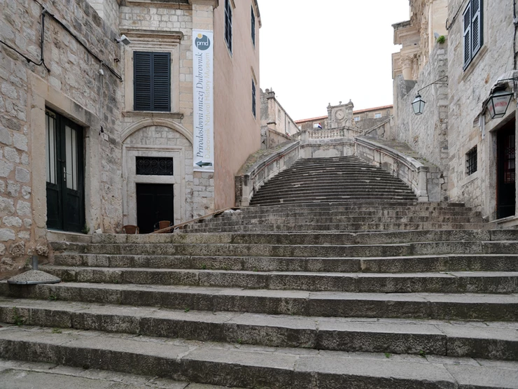 the jesuit Staircase in Dubrovnik, where Cersei makes her walk of shame