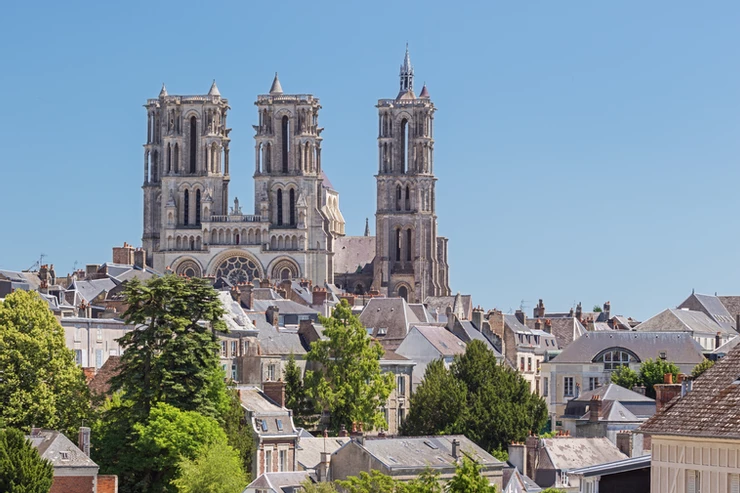 the majestic Laon cathedral