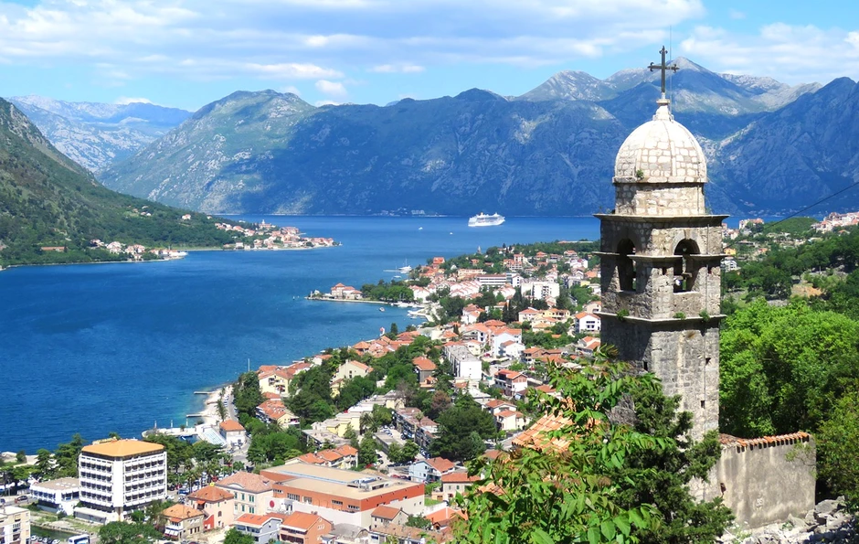 the town of Kotor Montenegro on the Bay of Kotor